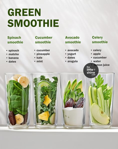 7 Healthy Green Smoothies to start your day Dark Green Smoothie, Smoothie Recipes Healthy Green, Greens Shake Recipe, Best Green Smoothie Recipes Healthy, Jjsmith 10 Day Cleanse Green Smoothies, Green Food And Drinks, Self Care Drinks, Alkaline Meal Recipes, Matcha Smoothie Recipe Healthy