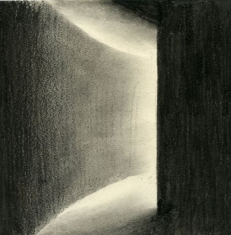 Chiaroscuro and the absence of light. – ville radieuse Shadow Architecture, Drawing With Charcoal, Gradient Image, Easy Things To Draw, Shadow Drawing, Things To Draw, Perspective Art, Charcoal Art, 수채화 그림