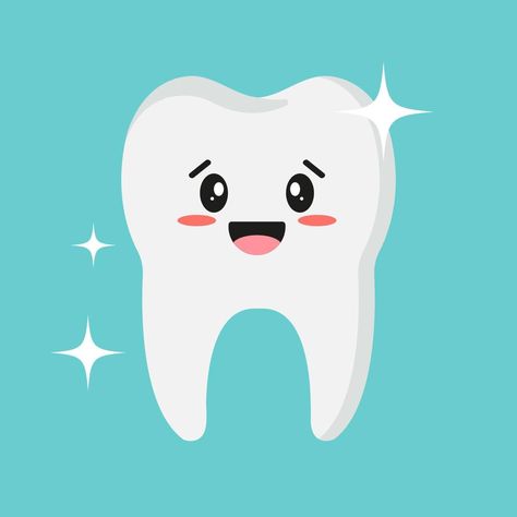 Tooth Clipart, Teeth Vector, Teeth Clipart, Teeth Illustration, Cute Tooth, Kawaii Faces, Calming Spaces, Class Room, Healthy Teeth