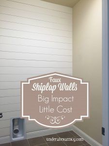 Faux Shiplap Tutorial Kitchen Wall Covering, Wall Covering Ideas, Bathroom Wall Coverings, Laundry Room Wall, Installing Shiplap, Shiplap Ceiling, Shiplap Walls, Walk In Shower Designs, Shiplap Wall