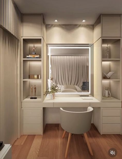 Dressing Room Decor, Dream Closet Design, Dressing Table Design, Luxury Closets Design, Bedroom Door Design, Bedroom Dressing Table, Bedroom Decor Design, Room Design Bedroom, Room Makeover Bedroom