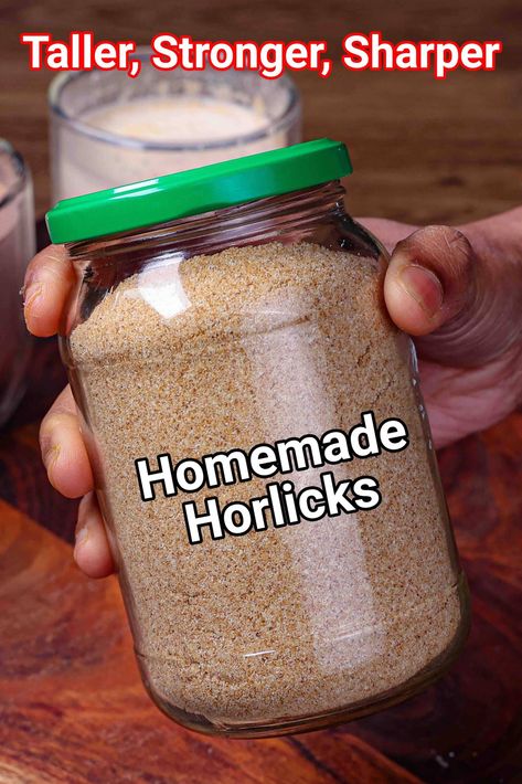 Homemade Horlicks Recipe | How To Make Horlicks At Home Malt Drink, Body Scrub Homemade Recipes, Energy Drink Recipe, Sprouted Wheat, Energy Drink Mix, Healthy Milk, Mantra Quotes, Refreshing Drinks Recipes, Sweet Dishes Recipes