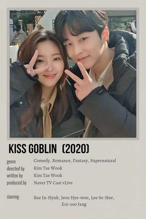 Kiss Goblin Kdrama Poster, Kiss Goblin Kdrama, Goblin Kdrama Poster, Disney Movies List, Kdrama Posters, Goblin Kdrama, Korean Drama Series, Drama Tv Shows, Drama Ideas