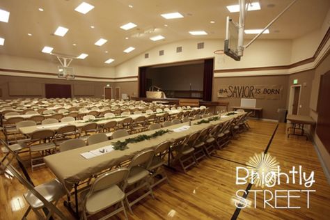 Ward Christmas Program Ideas, Ward Christmas Dinner Ideas, Christmas Ward Party Ideas, Nativity Christmas Party Ideas, Neutral Christmas Party Decor, Hallelujah Party Ideas, Ward Christmas Party Nativity, Lds Ward Christmas Party Themes, Nativity Party Ideas