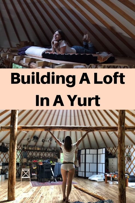 Yurt Ideas Interiors, Diy Yurt How To Build, Off Grid Yurt, Yurt Living Interior Design, Yurt Interior Design, Yurt Building, Yurt Bathroom, Yurt Loft, Diy Yurt