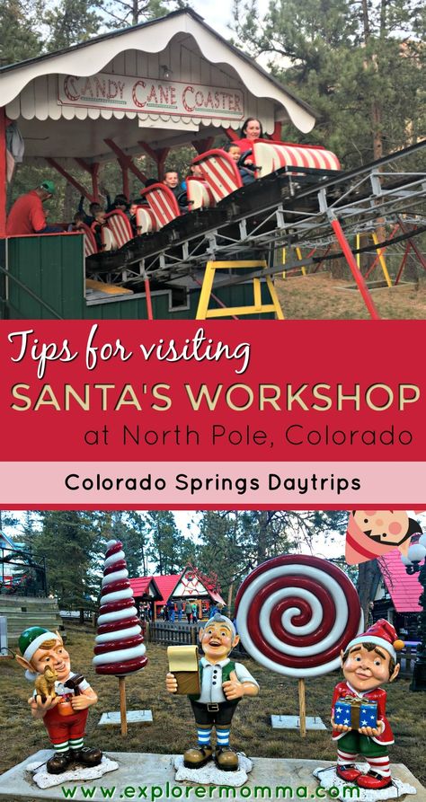 Tips For Visiting Santa's Workshop | Explorer Momma Colorado Springs Christmas, North Pole Colorado Springs, Christmas In Colorado Springs, Christmas In Colorado With Kids, Colorado Christmas, Destination Vacation, Colorado Trip, Explore Colorado, Christmas Destinations