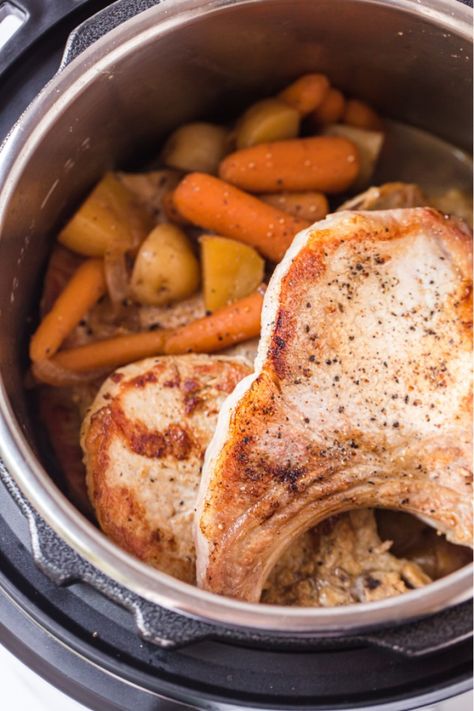 Instant Pot Pork Chops And Potatoes Recipes, Pork Chops And Potatoes Instant Pot, Instapot Pork Chops And Potatoes, Pressure Cook Pork Chops, Instant Pot Pork Chops And Potatoes, Pork Steak Instant Pot, Pork Chop Instant Pot Recipes, Pork Chop Recipes Instant Pot, Instant Pot Pork Chop Recipes