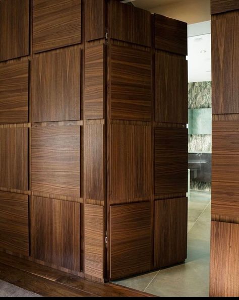 Concealed Doors In Wall, Wooden House Doors, Director Room, Floor To Ceiling Wardrobes, Pintu Interior, Solid Interior Doors, Secret Doors, Condo Unit, Hidden Doors