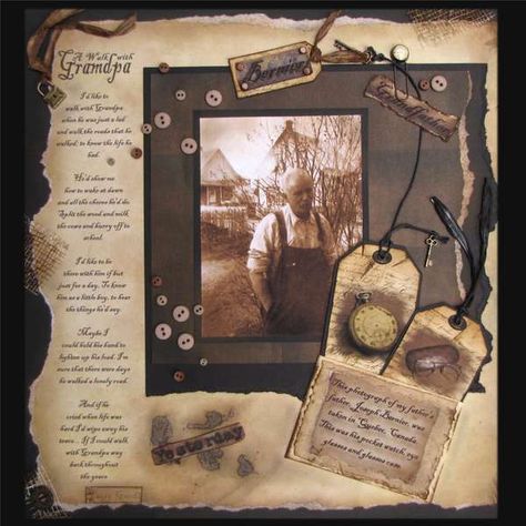 Heritage Scrapbooking Layouts, Ancestry Scrapbooking, Heritage Scrapbook Pages, Genealogy Scrapbooking, Scrapbooking Vintage, Family History Book, Heritage Scrapbooking, Etiquette Vintage, Scrapbooking Journal