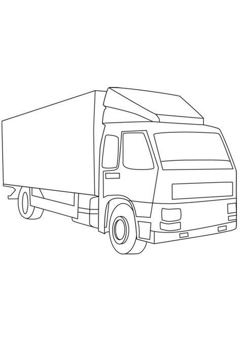 Logistics Logo, Container Truck, Coloring Page Free Printable, Cargo Truck, Pen Art Work, Bike Drawing, Truck Coloring Pages, Free Coloring Sheets, Concept Diagram