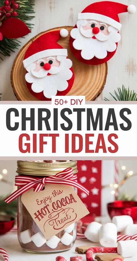 50+ Affordable DIY Christmas Gift Ideas for the Holiday Season Simple Diy Christmas Gifts, Last Minute Diy Christmas Gifts, Christmas Gifts On A Budget, Gift Ideas On A Budget, Homemade Christmas Gift Ideas, Inexpensive Gift Ideas, Budget Friendly Christmas Gifts, Diy Christmas Gift Ideas, Gifts On A Budget