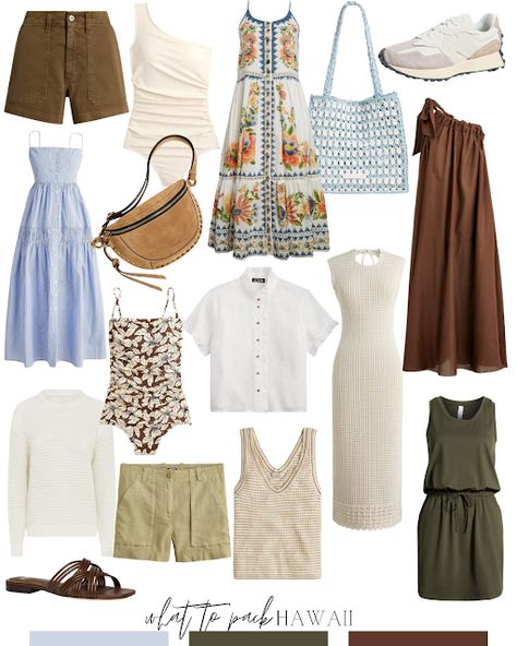 packing list: Hawaii! Mauritius Outfits, Packing List Hawaii, List Inspiration, Hawaiian Clothing, Hawaii Outfits, Mum Fashion, Packing Lists, Hawaiian Outfit, Summer Capsule Wardrobe