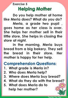 Reading Passages 2nd Grade, Reading Comprehension Grade 1, Reading Exercises, Writing Comprehension, Remedial Reading, 2nd Grade Reading Comprehension, Reading Comprehension Practice, First Grade Reading Comprehension, Reading Comprehension For Kids