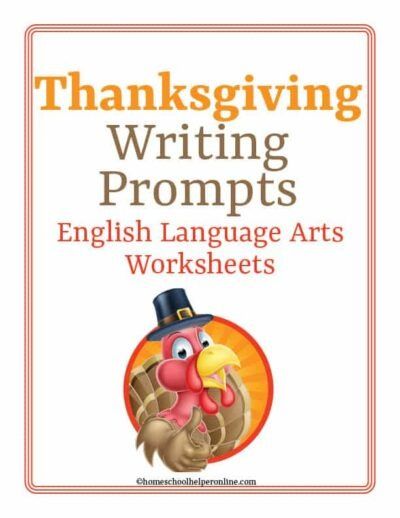 Thanksgiving Writing Prompts for Homeschool Students 2nd to 8th grades - Homeschool Helper Online Thanksgiving Writing Prompts, Free Writing Prompts, Writing Printables, Language Arts Worksheets, Thanksgiving School, Thanksgiving Writing, Prayer Of Thanks, Pilgrim Hat, Say A Prayer