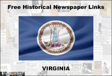 Genealogy Ideas, Genealogy Websites, Virginia History, Best Primer, Virginia City, Ancestry Genealogy, Historical Newspaper, Free City, Genealogy Research