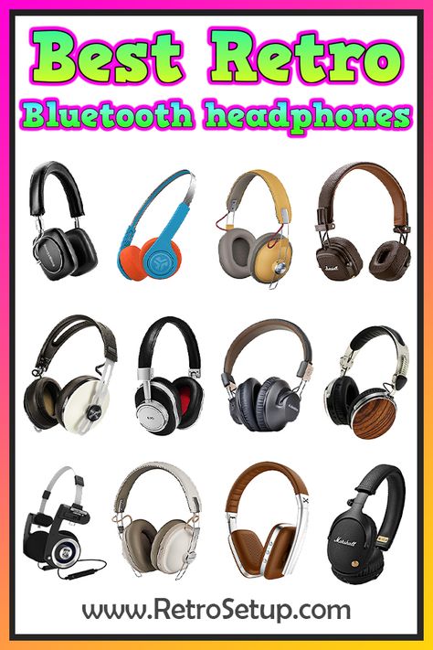 What are the best retro Bluetooth headphones? The best retro Bluetooth headphones to buy in 2019 are in our opinion, probably the Sennheiser Momentum 2.0 headphones. The sound quality, build quality and bang for your buck was taken into consideration in this article. Depending on your budget you should definitely take a look at our Top10 list, of retro Bluetooth headphones 2019. #retroheadphones #bluetoothheadphones Retro Headphones Outfit, Retro Headphones Aesthetic, Gadget Aesthetic, Headphones To Buy, Retro Headphones, Vintage Headphones, Headphone Outfit, Retro Headphone, Aesthetic Headphones