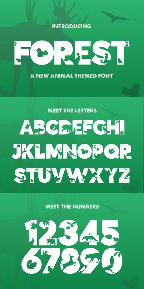 The Forest Font Forest Font, 90s Font, Nature Font, Forest Cartoon, Green Logo Design, Silhouette Fonts, Forest Silhouette, Cartoon Font, Groovy Font