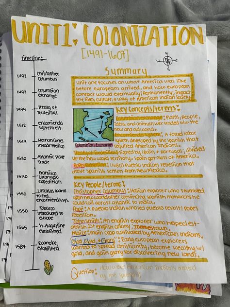 Apush Unit 2 One Pager, Apush Period 2 One Pager, Apush Period 1 One Pager, Apush Unit 1 Notes, Ap Government Notes Aesthetic, Ap Human Geography Notes Unit 1, Ap Bio Aesthetic, Apush One Pager, Apush Notes Period 1