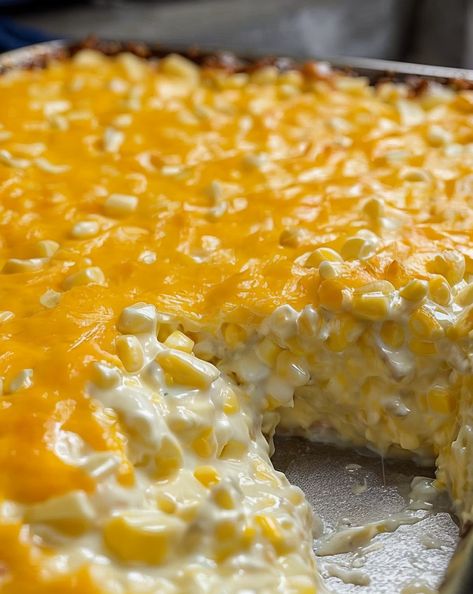 Cream Cheese Corn Casserole: A creamy, cheesy delight perfect for any gathering! Simple ingredients, irresistible flavor. Try this comfort food classic today! #CornCasserole #ComfortFood #EasyRecipes #Thanksgiving #CheesyGoodness Corn Casserole With Cream Cheese, Cream Cheese Corn Casserole, Sweet Cream Corn, Casserole With Cream Cheese, Cheese Corn Casserole, Cheesy Corn Casserole, Creamy Corn Casserole, Cream Corn Casserole, Cream Cheese Corn