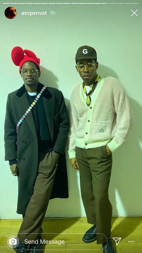 A$AP Nast & Tyler the Creator Asap Nast Style, Asap Nast Fashion, Tyler The Creator Fashion, Tyler Baudelaire, Asap Nast, Wolf Haley, Tyler The Creator Outfits, Masc Fashion, Boys Fall Outfits