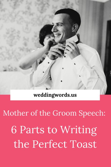 You have one huge responsibility at this wedding—to give a memorable mother of the groom speech toast. How do you write a toast that honors your son, welcomes a new family into yours, and balances humor with sentimental feelings? Read to get ideas on how to write the perfect mother of the groom toast. #weddingspeech #motherofthegroom #proposeatoast #speech Mother Of The Groom Speech Ideas, Mother Of Groom Speech Rehearsal Dinners, Mother Of Groom Speech Examples, Rehearsal Dinner Speech Mother Of Groom, Mother Of The Groom Toast, Mother Of The Groom Speech Samples, Mother Of The Groom Speech, Mother Of Groom Speech, Wedding Toast Speech