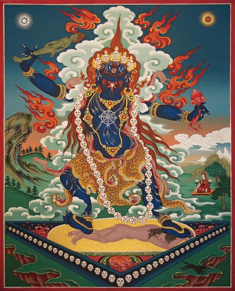 Newari Art, Dragon Palace, Tibetan Thanka, Guru Padmasambhava, Buddhist Artwork, Tibet Art, Tantra Art, Mahayana Buddhism, Buddhist Traditions