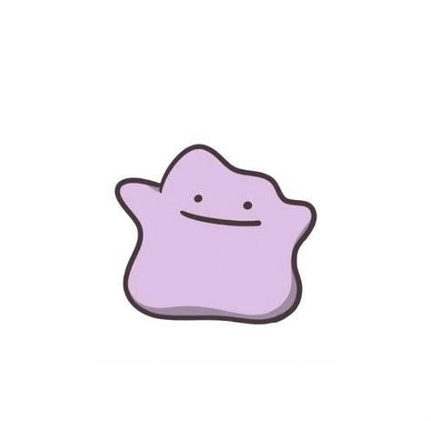 Purple Blob Pokemon, Ditto Profile Picture, Ditto Aesthetic Pokemon, Ditto Art Pokemon, Cute Pokemon Doodles, Ditto Nails Pokemon, Pokemon Doodles Easy, Ditto Tattoo Pokemon, Ditto Drawing