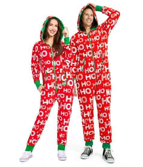 PRICES MAY VARY. 100% Polyester Imported Zipper closure Machine Wash FULL FRONT ZIPPER Achieve maximum warmth this holiday season with a Tipsy Elves Adult Christmas Onesie, equipped with a head-to-toe zipper to keep you and your loved ones cozy all winter. CONVENIENT POCKETS Tipsy Elves adult onesies for christmas feature convenient, zippered side pockets offer plenty of room for storing unreasonable amounts of christmas candy and keeping it safe. ULTRA COMFORTABLE FEEL Our matching christmas co Christmas Onesie Couple, Couples Onesies, Christmas Onsies, Christmas Onesies, Adult Onesies, Holiday Jumpsuit, Elves Christmas, Christmas Couples, Tipsy Elves