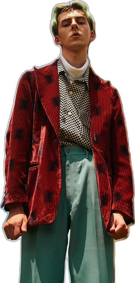 Eccentric Suits Men, Colourful Mens Fashion, Quirky Fashion Men, Dandy Fashion, Masc Fashion, Dandy Style, Mens Fashion Inspiration, Quirky Fashion, Mens Street Style