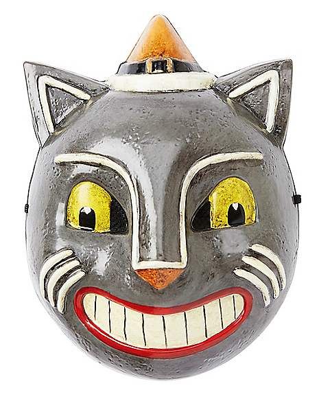 Vintage Cat Half Mask - Spirithalloween.com Old Classic Style, Halloween Folk Art, Spencers Gifts, Hair Scarf Styles, Half Mask, Cat Costume, Cat Mask, Animal Masks, Retro Cats