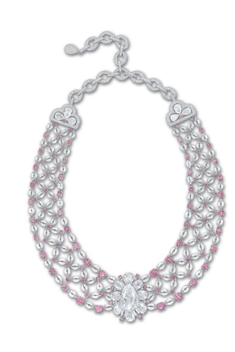 Modi’s 12.29-carat Golconda diamond necklace. Mentmore Towers, Golconda Diamond, Jewelry Fancy, Sparkling Jewelry, Nouveau Jewelry, Red Carpets, Fall From Grace, Gem Diamonds, Types Of Diamonds