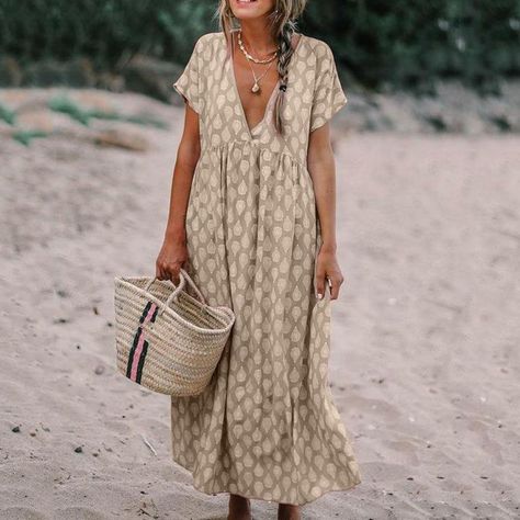 757f843a169cc678064d9530d12a1881desc37537220ri Dress Maker, Elegant Summer Dresses, Short Sleeve Maxi Dresses, Printed Dresses, Floral Fashion, Women Maxi, Maxi Dresses Casual, 가을 패션, Maxi Dress With Sleeves