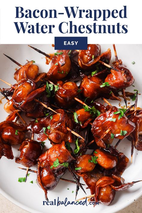 Waterchestnut Recipes Appetizers, Waterchestnut Recipes, Game Appetizers, Bacon Wrapped Water Chestnuts, Chestnut Recipes, Chili Sauce Recipe, Keto Sides, Keto Appetizers, Soy Recipes