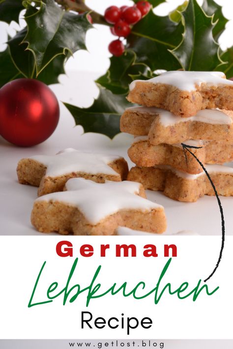 Lebkuken Cookies, Lebkuchen Cookies Recipe, German Christmas Biscuits, German Lebkuchen Recipe, Germany Recipes, Lebkuchen Recipe, German Christmas Recipes, Gluten Free Christmas Baking, German Lebkuchen