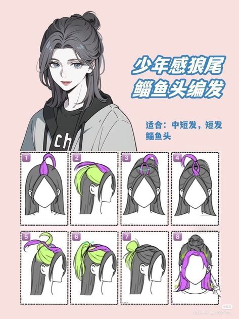 artwork fashion hair reference- #art #Hair #Reference #style Check more at https://howcandothis.com/hairstyleideas/artwork-fashion-hair-reference-2/ Cool Hair Designs, Tomboy Hairstyles, Short Hair Tomboy, Hair Style Korea, Hair Inspiration Short, Hair Tutorials Easy, Short Hair Tutorial, Shot Hair Styles, Hair Tutorials For Medium Hair