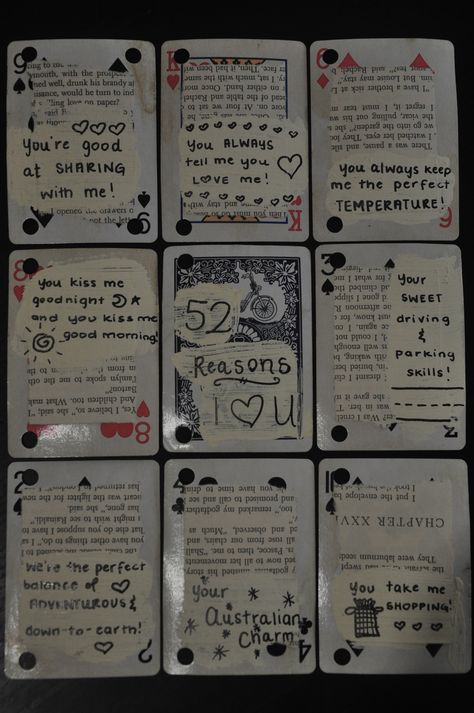 Just a few of the "52 Reasons I Love You" that I made. 52 Reasons Why I Love You, Love Cards For Him, 52 Reasons, Birthday Present For Boyfriend, Love You Boyfriend, Reasons I Love You, Reasons Why I Love You, Creative Gifts For Boyfriend