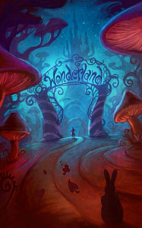 Alice in Wonderland, art. To Wonderland, Alice's Adventures In Wonderland, Alice Madness, Art Disney, Adventures In Wonderland, Wonderland Party, Lewis Carroll, Through The Looking Glass, Digital Art Illustration