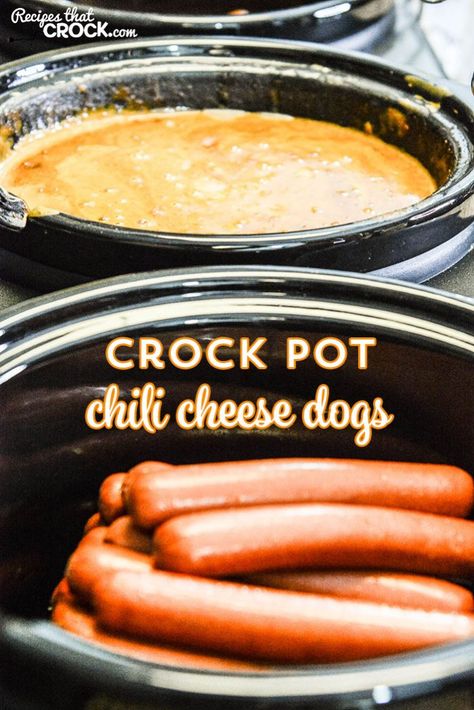 Crockpot Hot Dog Chili, Firehouse Chili Recipe, Chili Cheese Dog Recipe, Chili Cheese Hot Dog, Cheese Dip Crock Pot, Chili Dog Casserole, Chili Dog Chili Recipe, Chili Cheese Dog Casserole, Crock Pot Chili