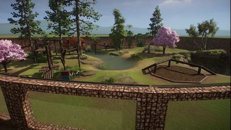 Steam Workshop::Asia Small Panda Habitat by tkb Planet Zoo Steam Workshop, Panda Habitat, Habitat, Steam, Golf Courses, Planets