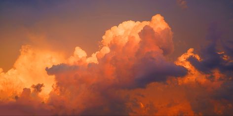 Sunset Wallpapers For Laptop, Orange Desktop Wallpaper Aesthetic, Orange Pc Wallpaper, Orange Aesthetic Header, Aesthetic Yellow Picture, Sunset Aesthetic Landscape, Cosmic Life, Sunset Sky Background, Cumulonimbus Clouds