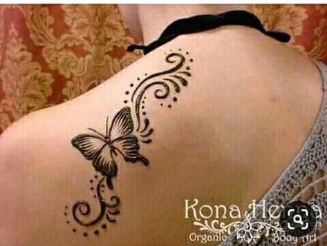 Henna Butterfly, Shoulder Henna, Small Henna Tattoos, Cute Henna Designs, Cute Henna Tattoos, Henna Style Tattoos, Small Henna, Henna Inspired Tattoos, Cute Henna