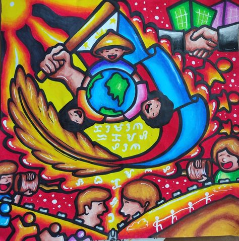 Despite barriers and different mode of communications, with peace, unity and understanding, we can achieve success! #followmeformoreartworks #traditionalart Poster Making About Communication, Salaysay Ng Bayan Saysay Ng Bansa Poster, Kalesa In The Philippines Drawing, Poster About Wikang Filipino, Kalayaan Poster, Kalayaan Poster Making, Globalisasyon Poster, Buwan Ng Wika Drawing, Raider 150 Fi Wallpaper