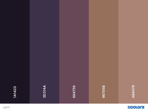 Color Palette Character, Color Palette Purple, Purple Color Palette, Purple Palette, Purple And Brown, Purple Color Palettes, Color Dream, Brown Color Palette, Paint Color Palettes