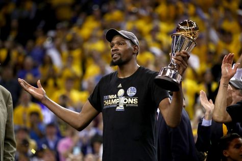 Kevin Durant declined to opt in for the second year of his contract with Golden State and will become an unrestricted free agent, an expected move for the NBA Finals MVP who said he plans to do his… Durant Nba, Bill Russell, Nba Mvp, Nba Championships, Kyrie Irving, Nba Champions, Brooklyn Nets, Free Agent, Nba Finals