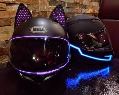 Cat Ear Helmet, Womens Motorcycle Helmets, Cool Motorcycle Helmets, Image Moto, Motorcycle Aesthetic, Pretty Bike, Moto Cross, Sports Bikes Motorcycles, Cool Motorcycles