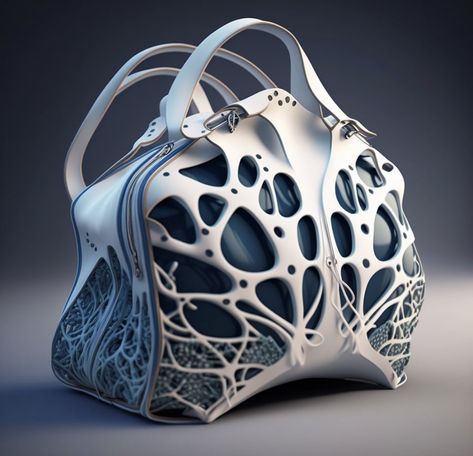 3d Printed Bag, Hand Bags Ideas, Artsy Bag, 3d Printing Fashion, Bags Ideas, Additive Manufacturing, Avant Garde Fashion, Women Handbag, Printed Bags