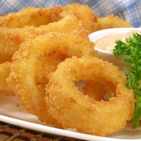 Old Fashioned Onion Rings Recipe | Allrecipes Onion Rings Recipe Easy, Fried Onion Rings, Homemade Onion Rings, Onion Rings Recipe, Batter Recipe, The Onion, Onion Recipes, Onion Rings, Veggie Dishes