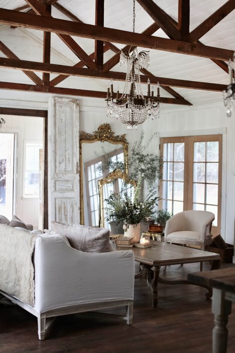 How to Create an Inviting Living Room with Neutrals - French Country Cottage French Country Living, Long Room, Fireside Chairs, Living Room Furniture Arrangement, French Country Living Room, Comfy Seating, Versatile Furniture, Country Living Room, French Country Cottage