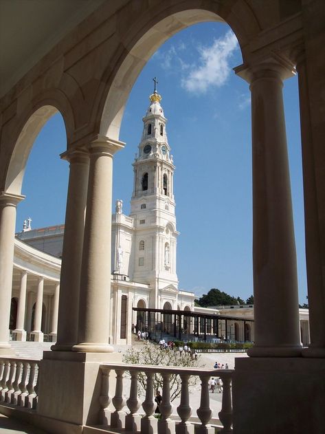 Our Lady of Fatima Basilica, Fatima, Portugal | Catholique, Art catholique, Chrétien Fatima Aesthetic, Fatima Wallpaper, Portugal Painting, Bestie Trip, Fatima Portugal, Portugal Art, Trend Tiktok, Lady Of Fatima, In God We Trust