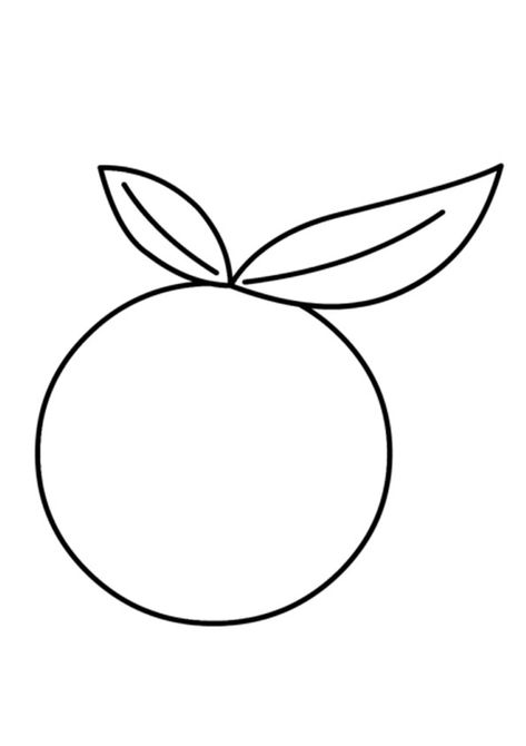 Printable Orange Coloring Page. Free Printable orange Coloring Pages For kids download and print - Indiaparenting.com Orange Template Free Printable, Drawing Of An Orange, Orange Crafts For Kids, Orange Crafts Preschool, Orange Coloring Page, Orange Template, Orange Doodle, Orange Drawing, Orange Clipart